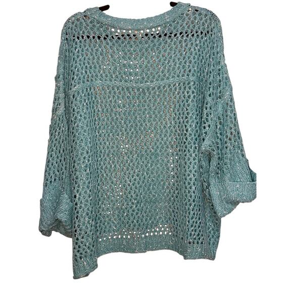 POL Oversized Teal Sweater- NWOT, Size Small - Picture 3 of 8